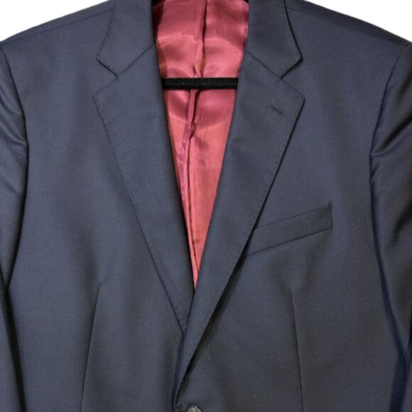 Oliver Wicks Wool Blazer in Navy Blue Tailored in Europe Platinum 140s Size 44R - Picture 6 of 15